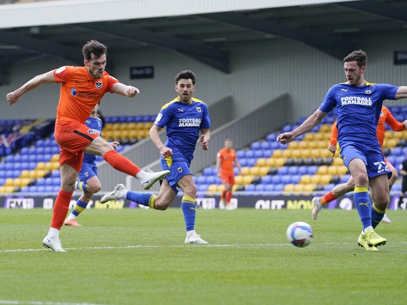 John Marquis fires goalwards.