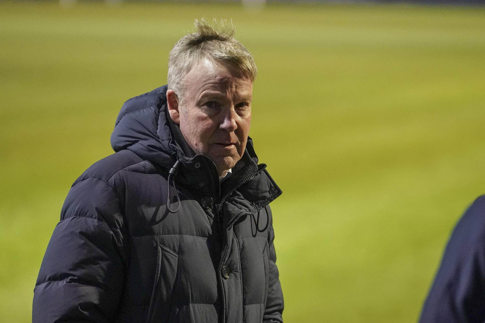 Portsmouth Manager Kenny Jackett post interview during the EFL Sky Bet League 1 match between Portsmouth and Swindon Town at Fratton Park, Portsmouth, England on 9 February 2021.