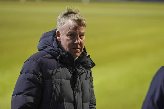 Portsmouth Manager Kenny Jackett post interview during the EFL Sky Bet League 1 match between Portsmouth and Swindon Town at Fratton Park, Portsmouth, England on 9 February 2021.