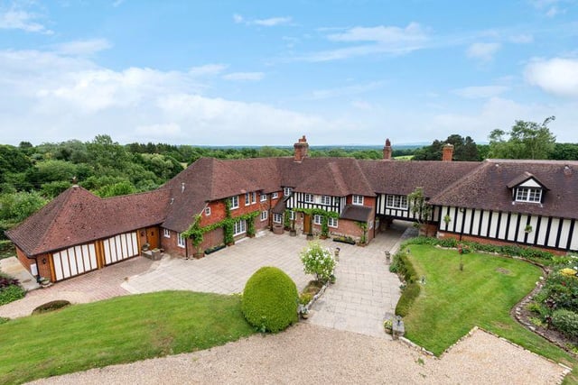 This impressive country estate dates back to the 14th century and consists of three separate homes, including a seven bed period house, a four bedroom oast and a three bedroom lodge, all of which enjoy an elevated position within the Ashdown Forest. Price: £3,200,000.