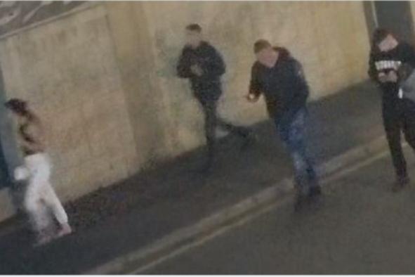 Detectives in Sheffield have released CCTV images of four people they would like to speak to in connection with an assault. It was reported that on Sunday 21 August at around 3.30am, a 22-year-old man was walking along Matilda Street with friends, when a group of people started shouting at them. It is alleged he was assaulted.
Detectives are keen to identify the people in the pictures as they may be able to assist with enquiries. Quote investigation number 14/159791/22 when you get in touch.