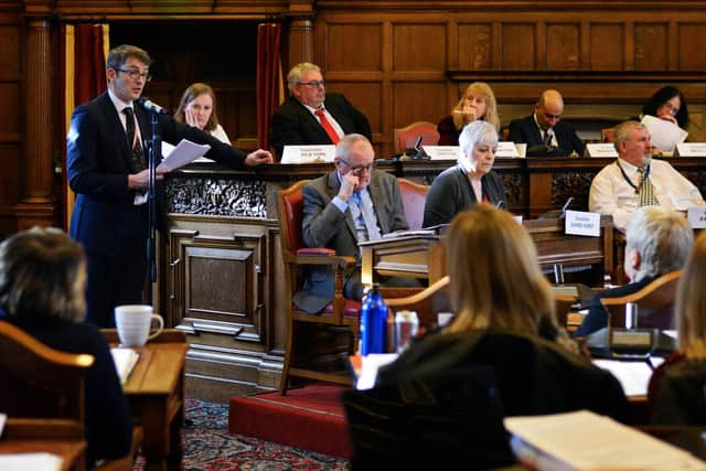 Greg Fell, Sheffield Director of Public Health, pictured at Sheffield's Full Council meeting. Picture: Marie Caley