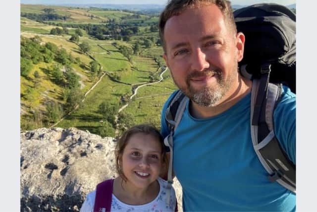 Thalia Fili Toseland aged 10, pictured with dad Chris Toseland, was diagnosed with an inoperable  brain tumour. Now her family have called for more research into the illness