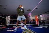 Kash Ali during an open workout.
