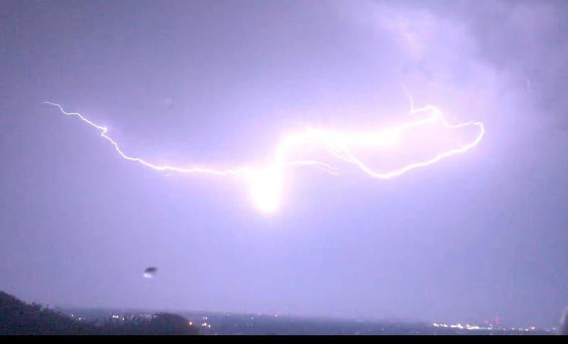 Lightning above Portsmouth