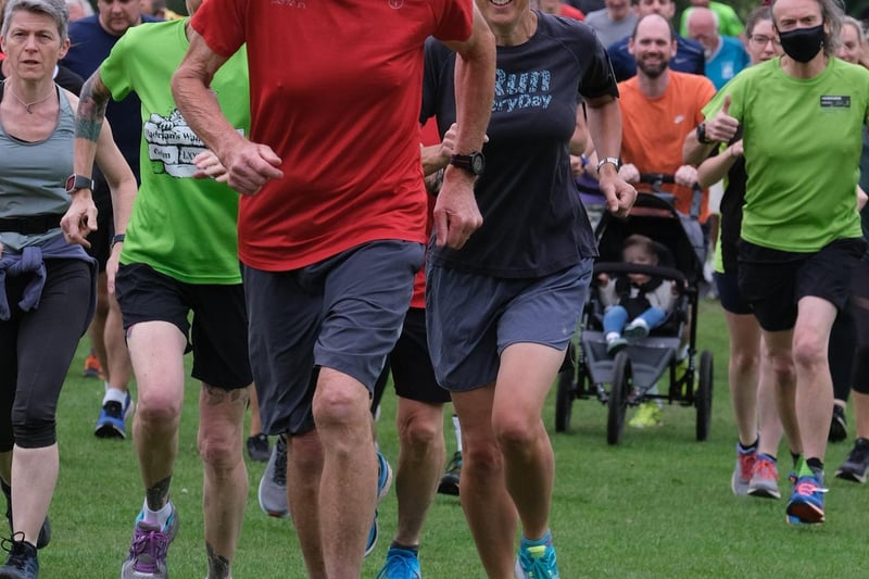 People from all ages participate in the parkrun.