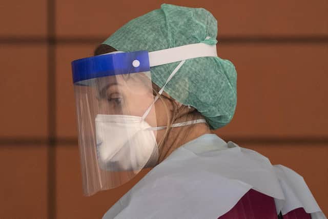 Doctors have described scientific advice about the need to consider higher grade masks when caring for Covid-19 patients in particular situations as "a step in the right direction". Photo by Justin Setterfield/Getty Images