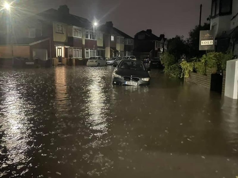 Residents of Salisbury Road in Cosham are calling for urgent action after flooding has hit their street. Picture: Lucy Heard