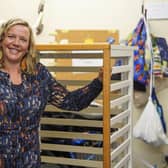 Children’s charity Baby Basics Sheffield has warned it is being ‘overwhelmed’ with requests of support as the cost of living crisis bites. Pictured is chief executive Cat Ross. Picture Scott Merrylees
