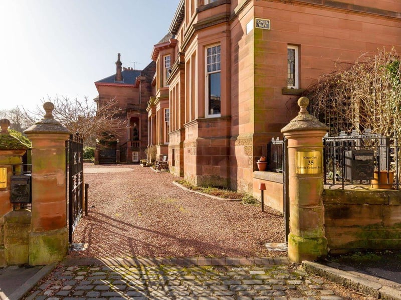 Gated entrance.