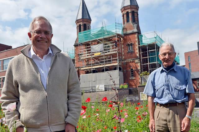 The roof repair project at Cemetery Road Baptist Church has been given the green light after it raised £4,000 from its 180th Anniversary Appeal. Mike Green vounteer fundraiser and Peter Kennett Fabric Officer.