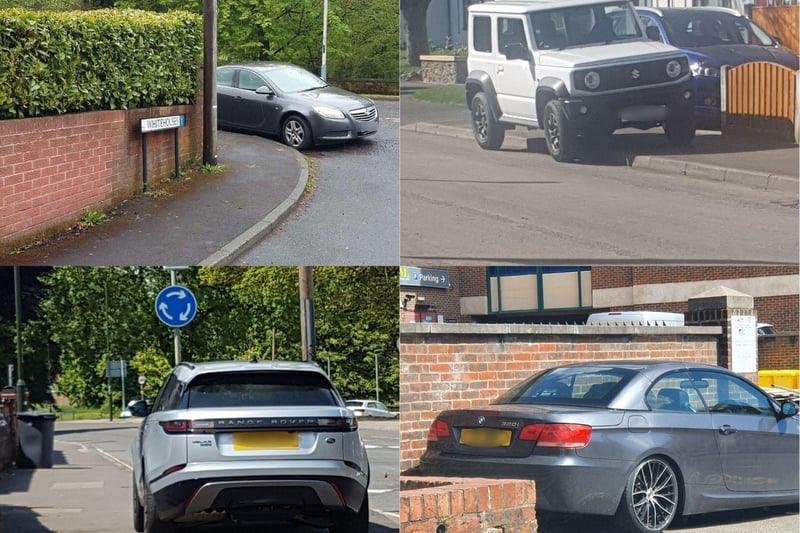 A collection of some terrible parking examples from around the town