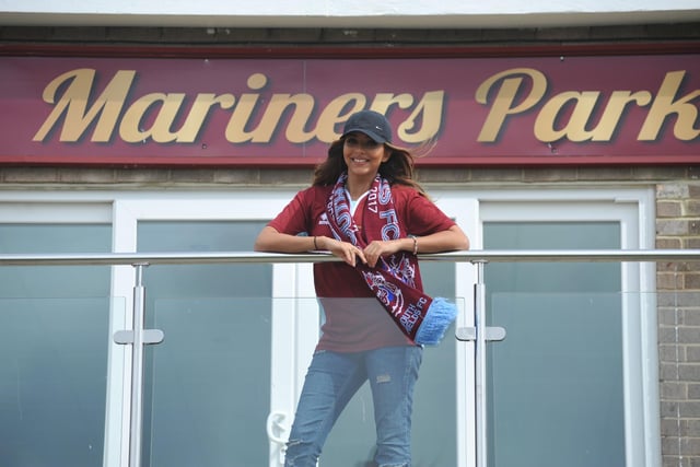 Born in 1992, the Little Mix music star is regularly back in town - pictured here supporting South Shields Football Club - and raises money for local causes such as town charity Cancer Connections.