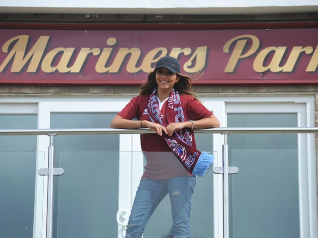 Born in 1992, the Little Mix music star is regularly back in town - pictured here supporting South Shields Football Club - and raises money for local causes such as town charity Cancer Connections.