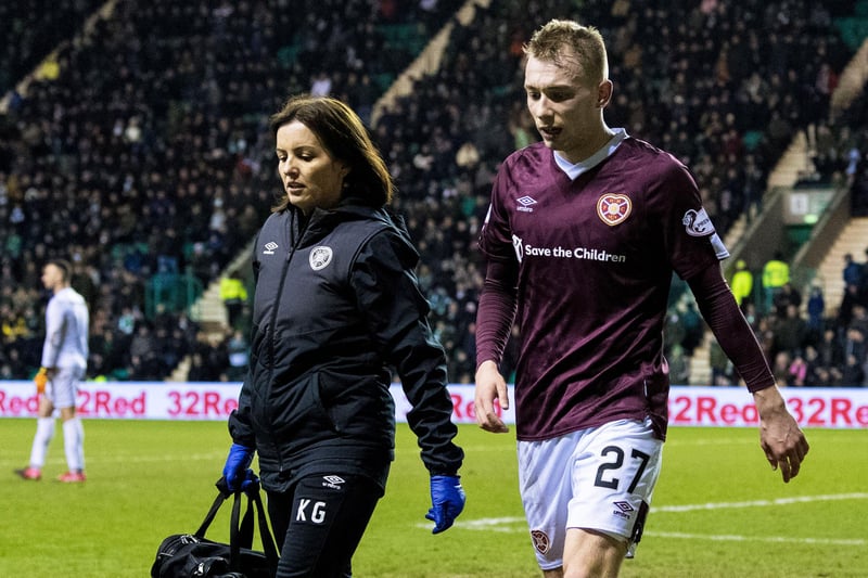 The youngster passed the ball to Bozanic to place into the top corner. He was given a new deal in the summer but hasn’t been part of Robbie Neilson’s plans and is now on loan at Arbroath.