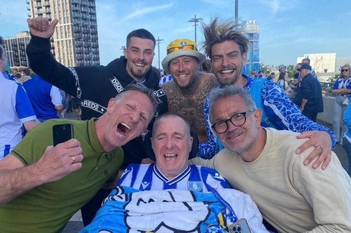 Viral video shows Sheffield Wednesday-mad Army veteran with MND in tears of joy after Wembley play-off victory