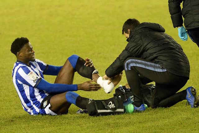 Dominic Iorfa is a long way from returning for Sheffield Wednesday. (Pic Steve Ellis)