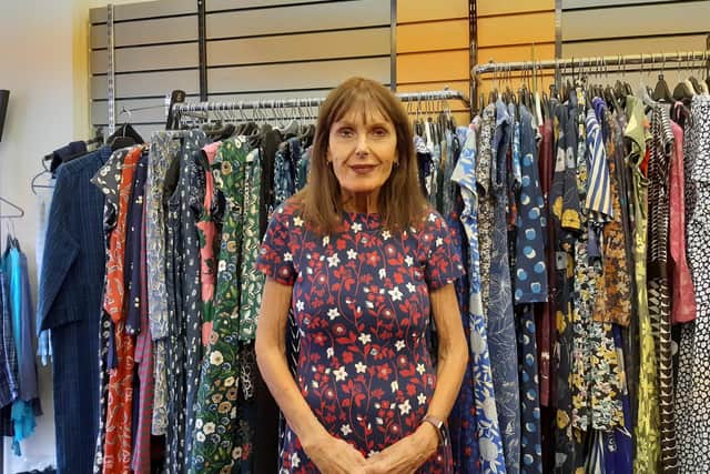 Jill Giannotta in her shop More Posh Than Dosh on Ecclesall Road, Sheffield - she fears that her business will close if Sheffield City Council imposes parking restrictions in the area. Picture: Julia Armstrong, Local Democracy Reporter