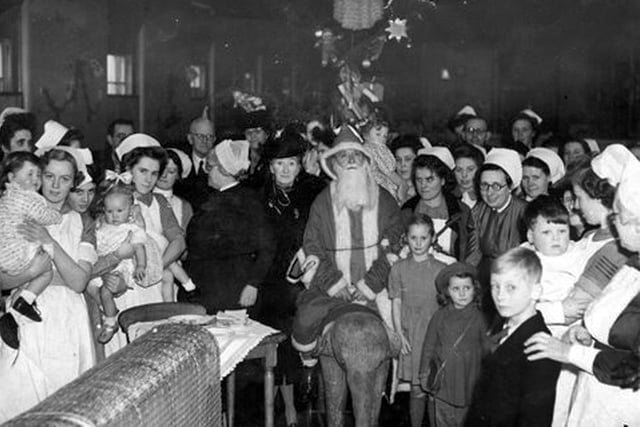 The Christmas party at St Mary's Hospital, Milton, Portsmouth, on January 1, 1945.