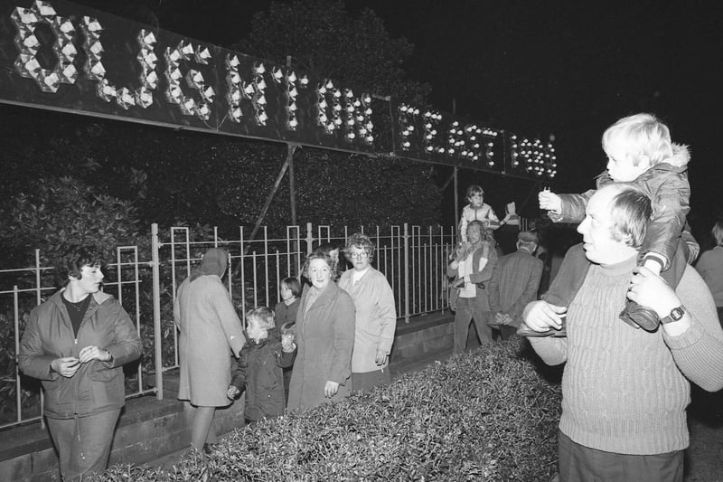 Houghton Feast in 1980 and the crowds were enjoying the lights switch-on.