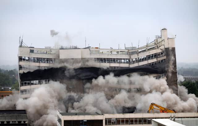 Council House in Doncaster town centre comes down in 2014. Picture: Doncaster Council.