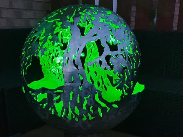 Some people are so pleased with their bespoke burners they can't face setting them on fire and instead fit them out with lights to create a garden sculpture