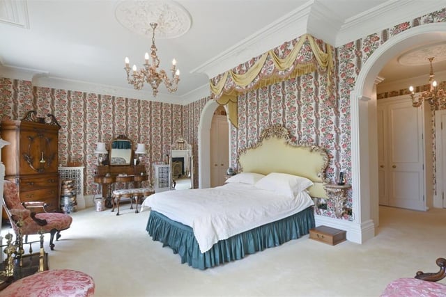 This stunning Victorian style master bedroom has it's own dressing area and two massive windows letting in plenty of natural light. Every bedroom in this house, but one, has an en-suite or adjoining bathroom, giving everyone in the house plenty of privacy.