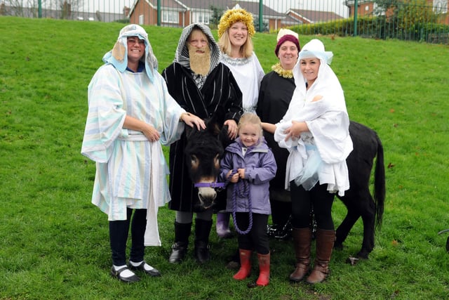 Staff at Helen Gibson Nursery, East Boldon, performed the Nativity for the youngsters with the help from Koko the donkey, belonging to pupil Ruby Burnett-Houghton. Remember this from 7 years ago?