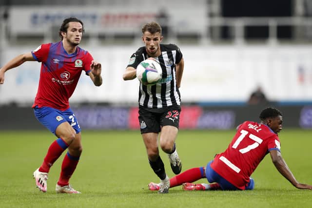 Newcastle United's Daniel Barlaser is a player Paul Warne has been hopeful of bringing back to Rotherham United.