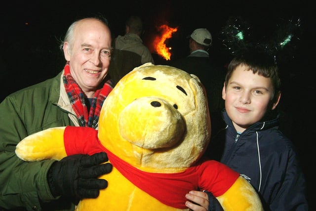2008: these two are on a winning streak from one of the side attractions at Ashfield District Council’s Bonfire Night in Hucknall.