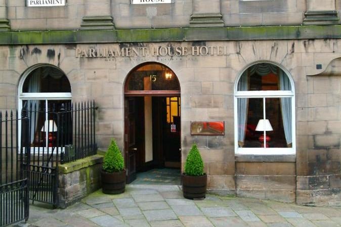 A beautifully restored 3-star hotel on a quaint cobbled street at the foot of Calton Hill, just 10 minutes' walk from the bus station, a double room at the Parliament House Hotel costs £295 for a festival weekend.