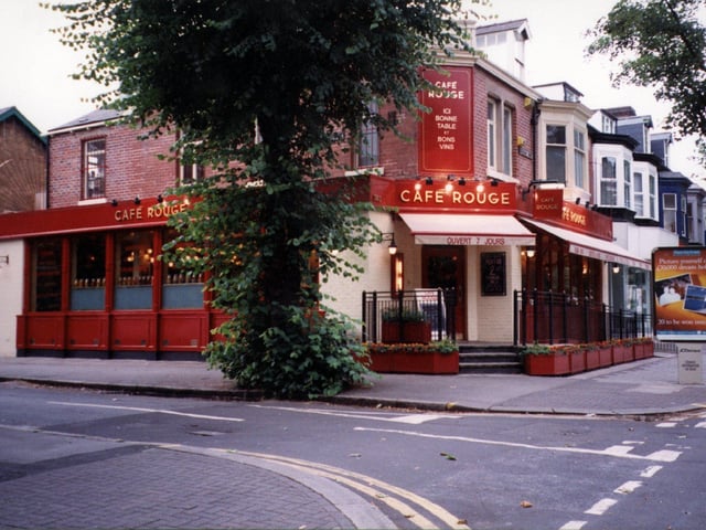 Cafe Rouge. Ecclesall Road, 1997.