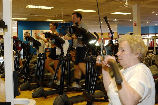 Working out in the Fitness Connexion gym in 2004. What memories does this bring back?