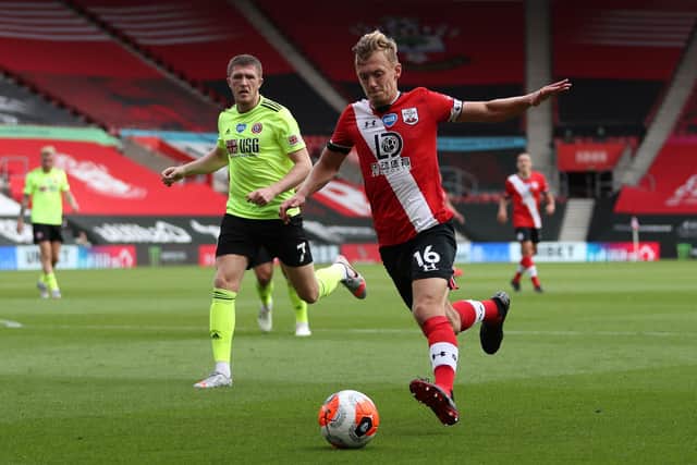 Southampton's James Ward-Prowse in action against Sheffield United last season. (Photo by Naomi Baker/Getty Images)