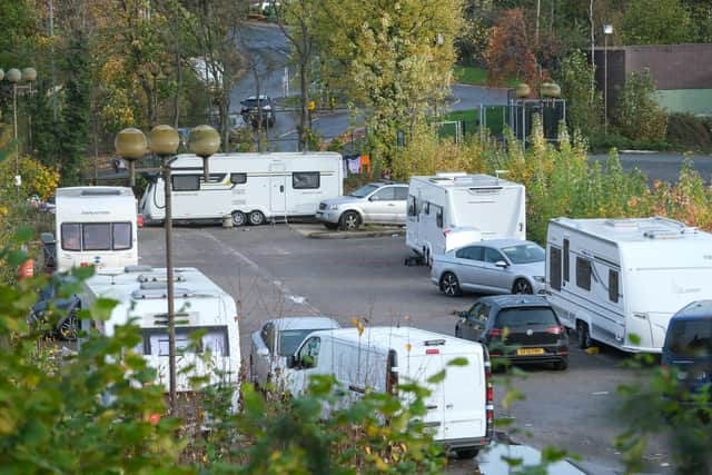 Officials say action is planned after travellers set up an 'unauthorised camp' at the former Midland Road bus depot, Rotherham. Travellers have set up camp on the site at Masborough in Rotherham