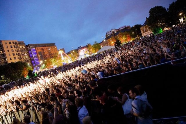 A packed Devonshire Green 10 years ago for the Tramlines Festival in 2010.