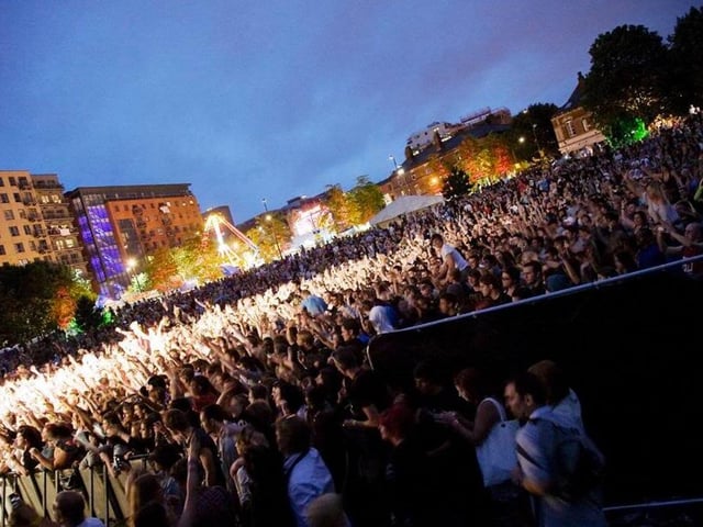 A packed Devonshire Green 10 years ago for the Tramlines Festival in 2010.