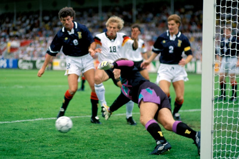 'Big Slim' played all three games in Sweden as Scotland failed to advance past a tough group. He was sold to Rangers that summer before playing another game for Hearts.
