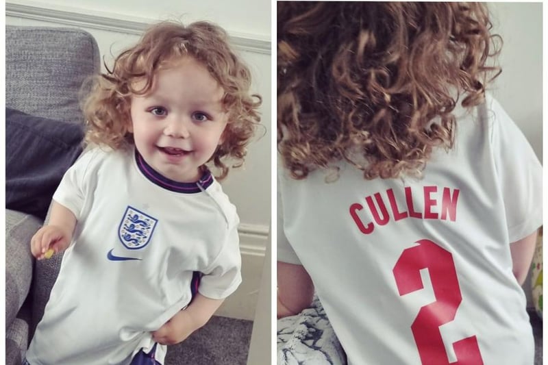 Forget Harry Kane and Harry Maguire, this is two-year-old Harry John.