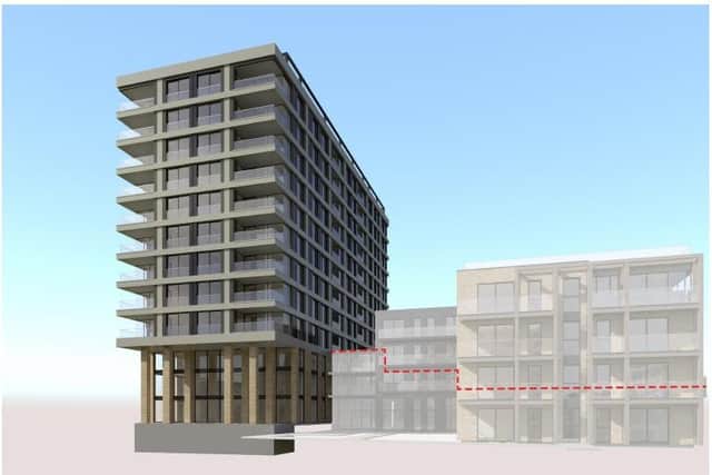 The Amended Plans Would Remove The Main Block Of The New Hallam Tower Development (Axis Architecture)