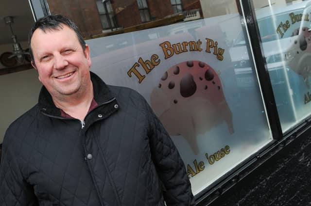 Simon Clarke at 'The Burnt Pig' in Ilkeston. Picture: Lizzi Lathrop.