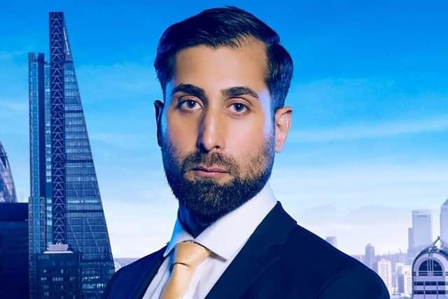 Dr Asif Munaf, from Sheffield, who is one of the contestants on BBC One show The Apprentice (Pic credit: BBC)