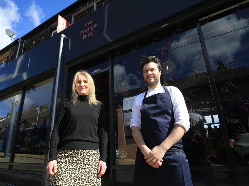  The Orange Bird. Located in Hillsborough, specialises in food described as “modern South African/International”. Pictured is Anne Horner amd Matthew Duggan-Jones from The Orange Bird, photographed by Chris Etchells.