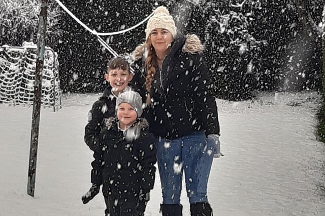 Debra Cox sent in this photo of her family in Wheatley.