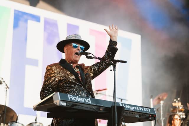 Martyn Ware of Heaven 17 performing at The Piece Hall, Halifax. Picture: Ellis Robinson/Cuffe & Taylor/The Piece Hall