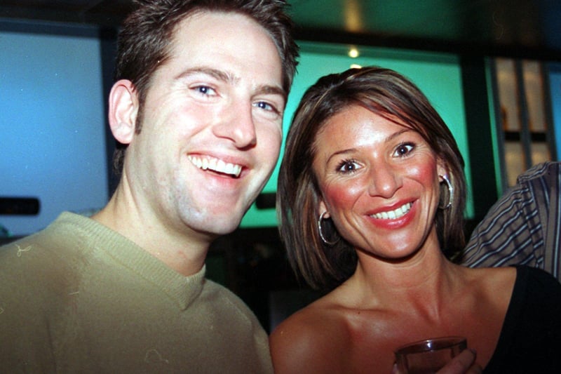 Darren Sissens and his girlfriend Claire Buccieri at Matrix in February 2002