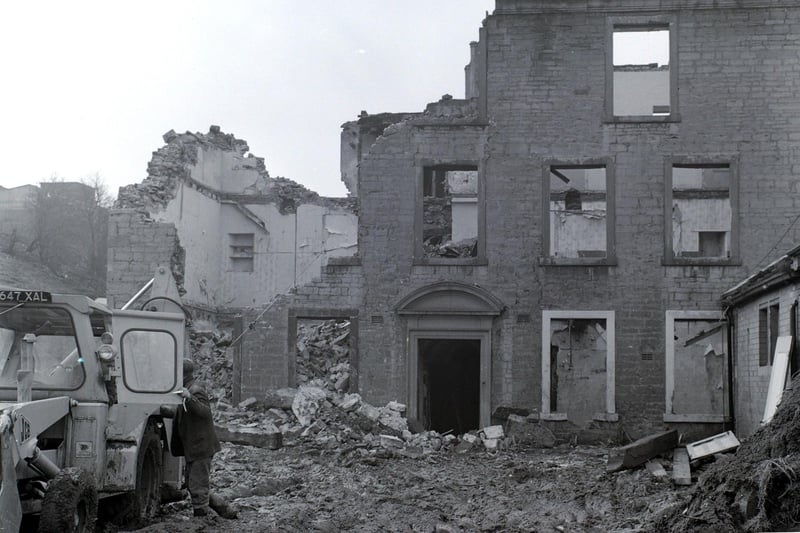 Demolition of the Catholic Flats on Ratcliffe Gate in 1965