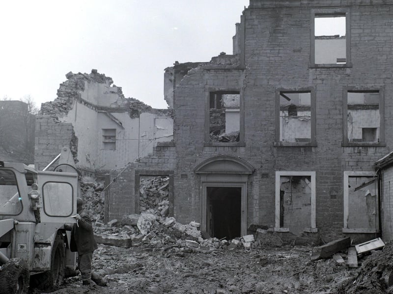 Demolition of the Catholic Flats on Ratcliffe Gate in 1965
