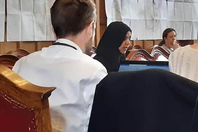 Rafia Hussain of Sheffield Stand Up to Racism speaking at Sheffield City Council discussion of its actions in response to the Sheffield Race Equality Commission report. Picture: Julia Armstrong, LDRS
