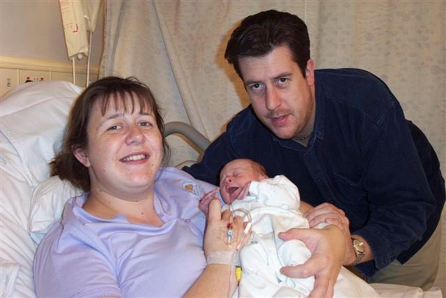 Baby Benjamin, weighing 7lb 8oz, was born to proud parents Antonia Clarke and Chris Clarke at 1.15am on October 2002 in the Maternity unit of  Sheffield Teaching Hospital, Sheffield